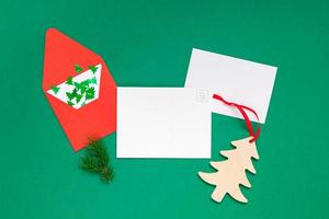 Christmas greetings letter mockup photo