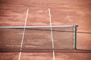 cancha de tenis de tierra batida foto