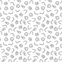 Cestodes vector outline seamless background - Cestoda concept Pattern