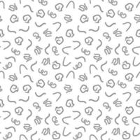 Cestodes vector outline seamless background - Cestoda concept Pattern