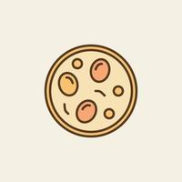 Petri Dish with Helminth Eggs vector concept colored icon