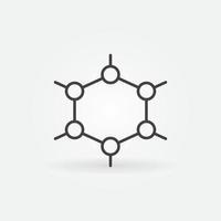 Biochemistry Chemical Formula Structure vector concept line icon