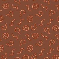 Worms vector concept colorful seamless pattern with rainworms