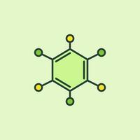 fórmula química vector concepto de bioquímica icono de color mínimo
