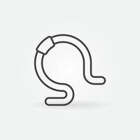 Rain-Worm vector concept icon in thin line style