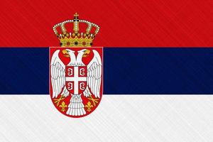 Serbia flag on a textured background. Concept collage. photo