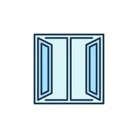Open Window vector concept colored icon or symbol