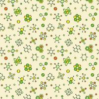 Chemical Compounds and Formulas vector Science colorful Seamless Pattern
