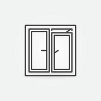 Vector Window for Ventilation linear concept icon or sign