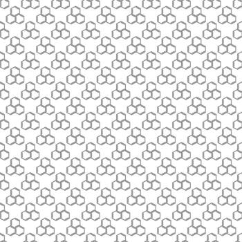 bioquímica estructura química hexagonal vector lineal patrón sin costuras