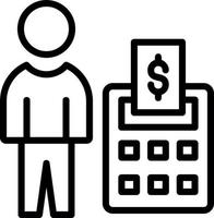 Accountant Vector Icon Design