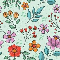 Beautiful Seamless Flower Pattern vector