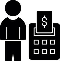 Accountant Vector Icon Design