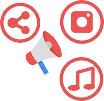 Social Media Marketer Vector Icon Design