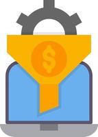 Conversion Rate Optimizer Vector Icon Design