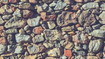 Cobblestones wall texture Seamless Loop. Stones surface background. video