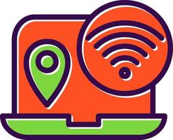 Digital Nomad Hub Vector Icon Design