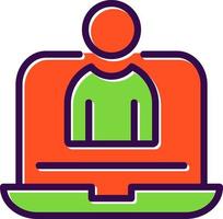 Virtual Assistant Vector Icon Design