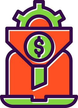 Conversion Rate Optimizer Vector Icon Design