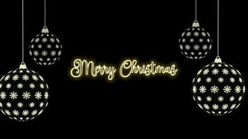 Animated merry christmas video