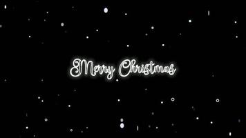 Animated merry christmas video