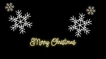 Animated merry christmas video