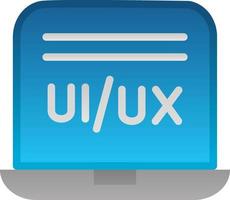 diseño de icono de vector de diseñador de ui ux