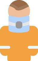 Broken Neck Vector Icon Design