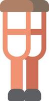 Crutches Vector Icon Design