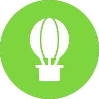 Hot Air Balloon Vector Icon Design