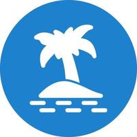 Palm Island Vector Icon Design