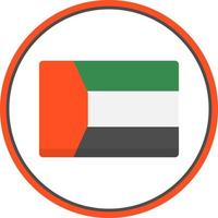 Dubai Flag Vector Icon Design