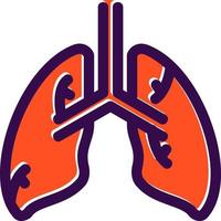 diseño de icono de vector de pulmones