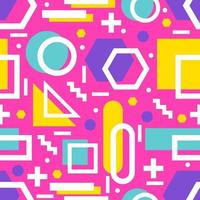 Colorful Geometric Shapes Seamless Pattern vector