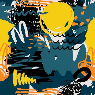 Abstract Brush Texture Seamless Pattern