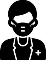 Male Surgeon Vector Icon Design