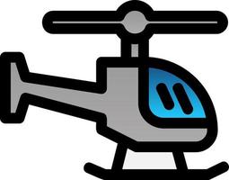 Helicopter Vector Icon Design