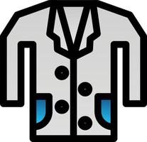 diseño de icono de vector de abrigo médico