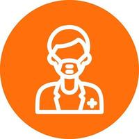 Male Surgeon Vector Icon Design