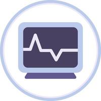 Heart Monitoring Vector Icon Design