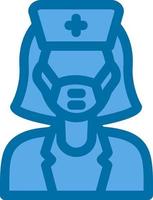 Female Surgeon Vector Icon Design