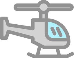 Helicopter Vector Icon Design