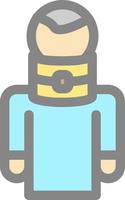 Broken Neck Vector Icon Design
