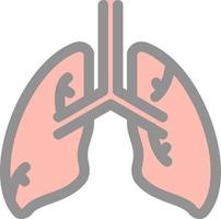 Lungs Vector Icon Design