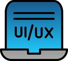 diseño de icono de vector de diseñador de ui ux