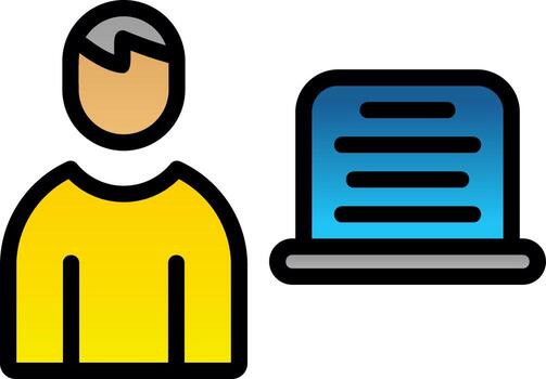 Programmer Vector Icon Design