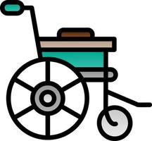 Wheelchair Vector Icon Design