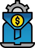 Conversion Rate Optimizer Vector Icon Design