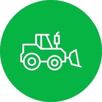 Bulldozer Vector Icon