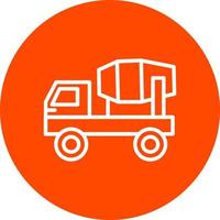 Mixer Truck Vector Icon